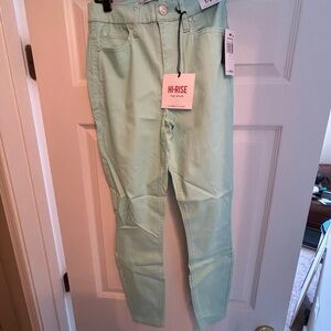 Celebrity Pink High Rise Mint Green Jeans